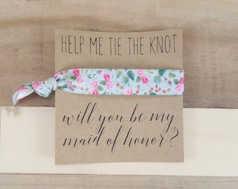 Hair Ties, Hair Tie Bracelet, Hair Tie Favors, Hair Tie Gifts, Hair Tie Bridesmaid, Hair Tie Elastic, Bridesmaid, Maid of Honor, Flowergirl