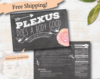 Slim Sample postcard, plexus, plexus sample card, Custom Sample Postcard, Pink Drink Sample Postcard, plexus swag - Free Shipping