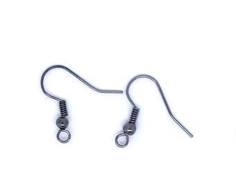 10 Supports hooks earring 18 x 19 mm
