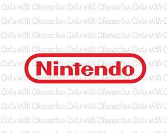 ON SALE Nintendo logo SVG Dxf and Png Files for Cutting Machines Silhouette, Cricut or Scan 'N' Cut