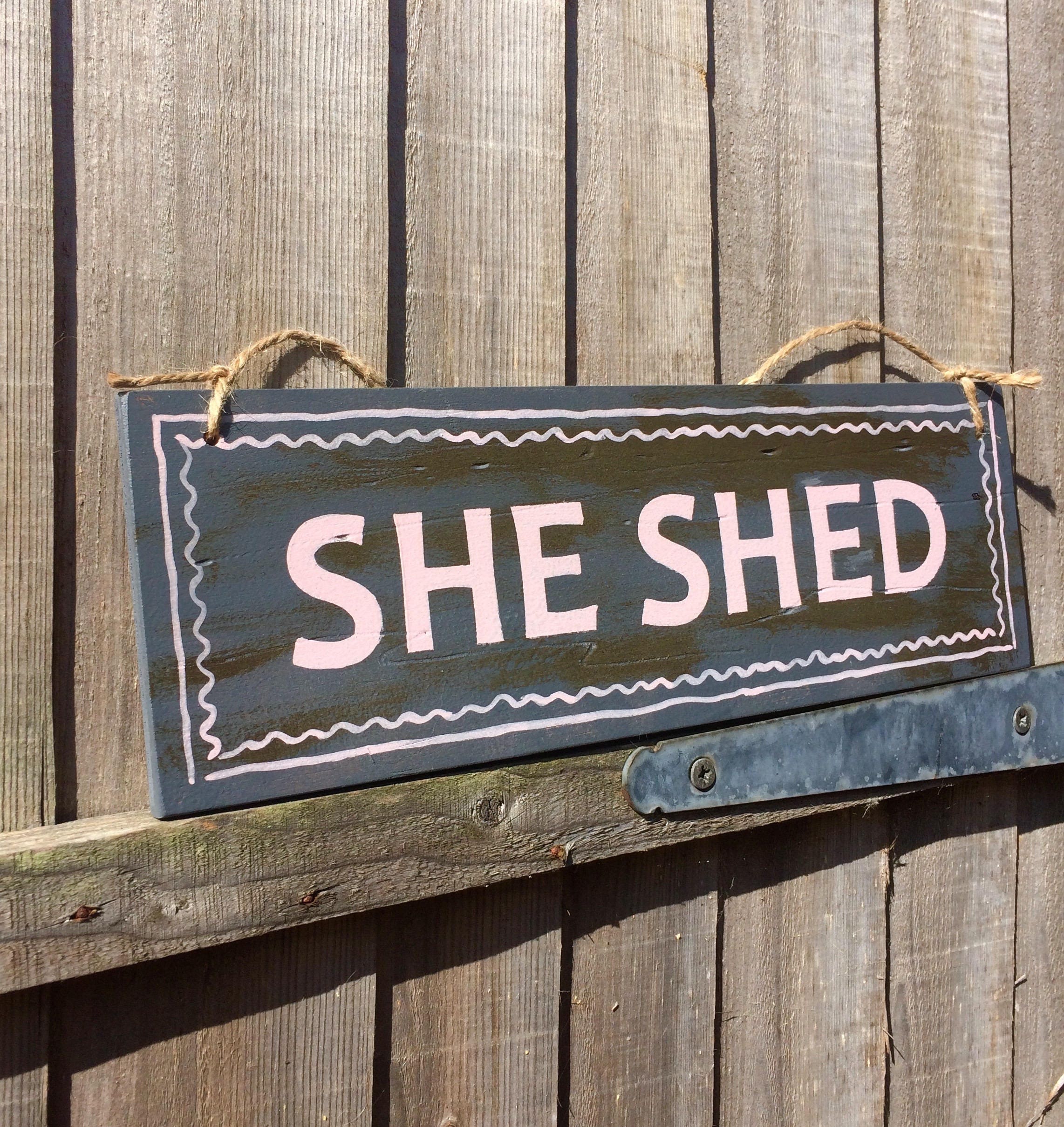 She Shed Rustic Sign