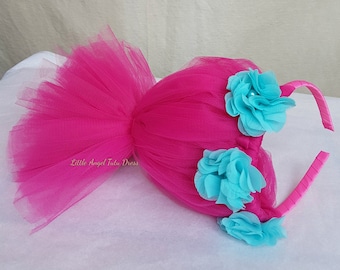 Trolls Poppy Hair. Trolls Poppy Inspired Hairband. Trolls Hair Piece. Trolls Poppy Hair Clip. Trolls Handmade Headband. Birthday Party