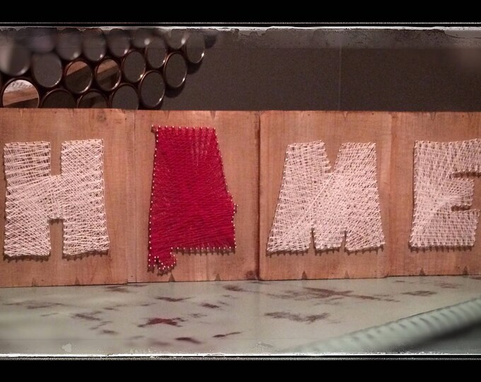 Home string art sign