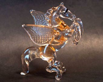 Glass Hand-Blown Pegasus Figurine (sku 301
