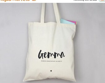 ON SALE Hashtag Tote Bag - Monochrome - Personalised Bag - Shopping Bag - Grocery Bag - Book Bag