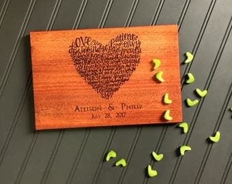 Cutting Board, 1 Corinthians, Love is Patient, Love is Kind, Personalized Cutting Board,Newlywed Gift, Anniversary Gift, Wedding Gift