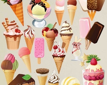 30%OFF Ice Cream Clipart , Popsicle Clipart , Ice Cone Clipart , Ice Cream Clip Art , Summer Clipart , Ice Cream Cone , Ice Cream Bowls