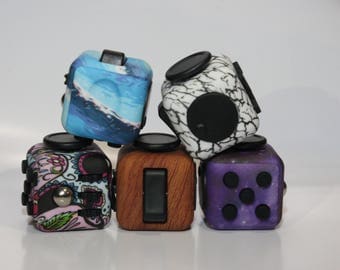 Best Quality Fidget Cube Bundle - Relieves Anxiety, Stress - Sensory Toy For Kids & Adults - w/ Weather Resistant Case and Protector