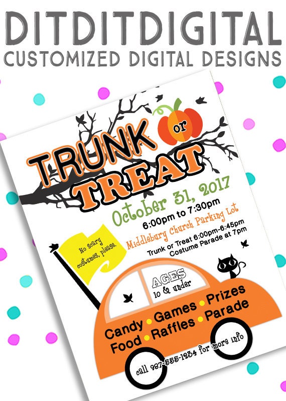 Trunk Or Treat Flyer Template