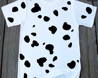 Dalmatian Costume Shirt Animal Print Dalmatian Dog Shirt Halloween Shirt Halloween Party Shirt Dalmatian themed Shirt