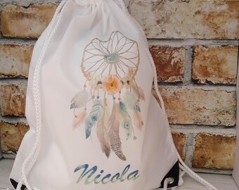 personalised drawstring backpack