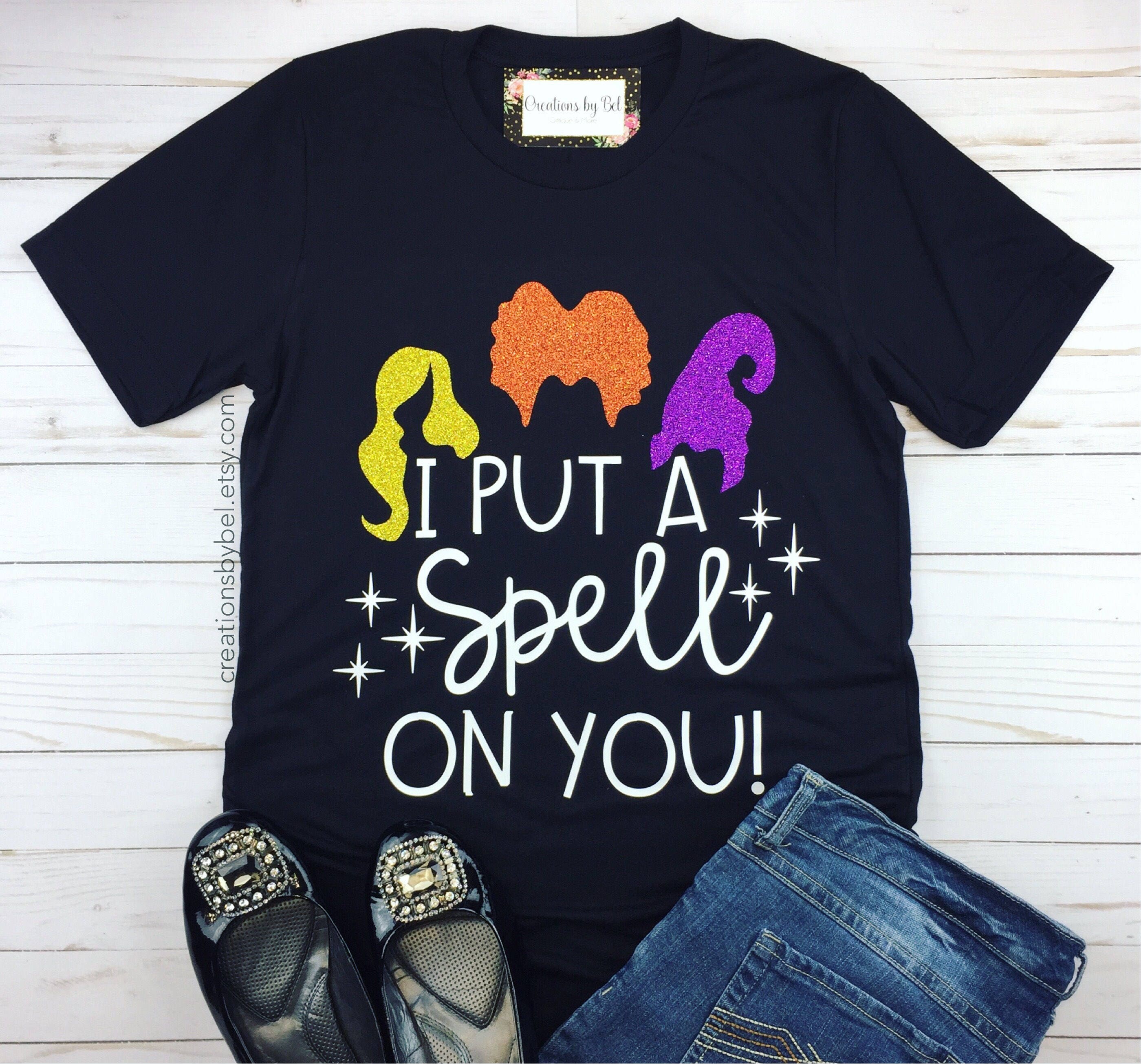 hocus pocus t shirt i put a spell on you