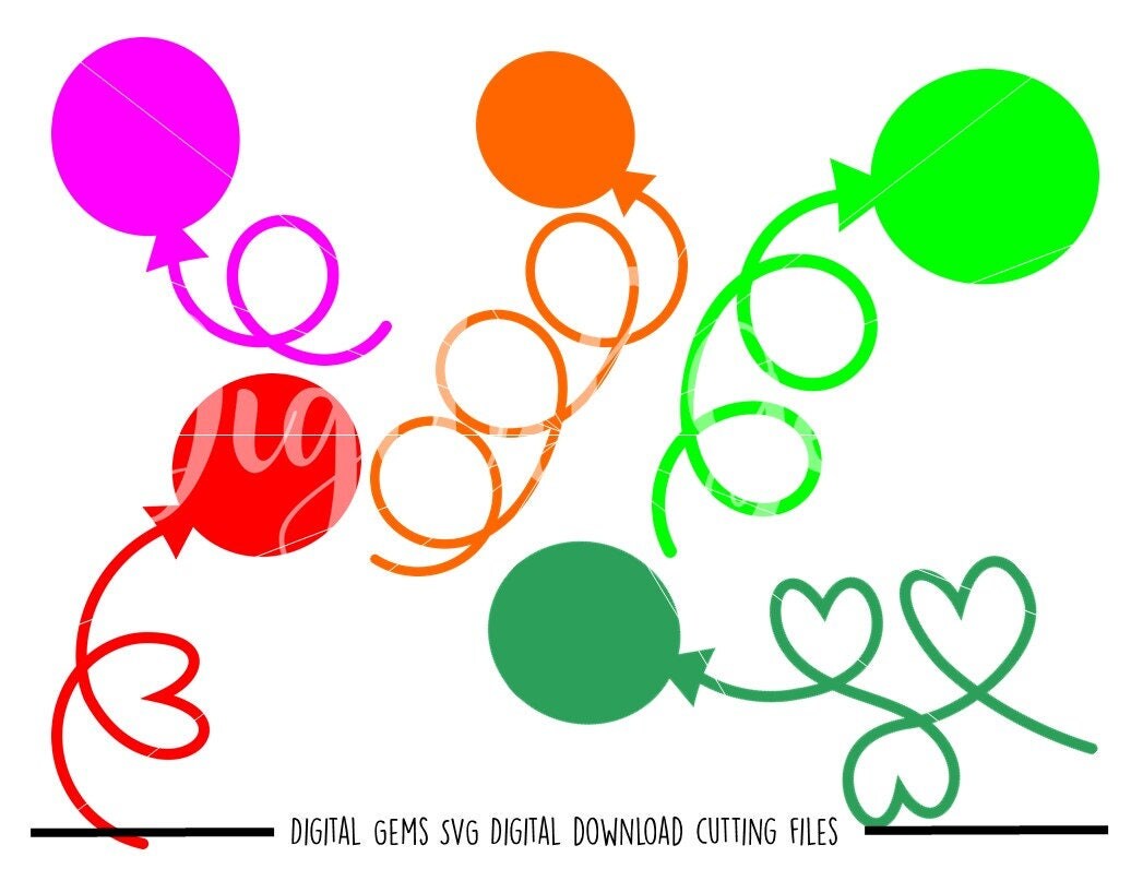 Download Balloon svg / dxf / eps / png files. Digital download.