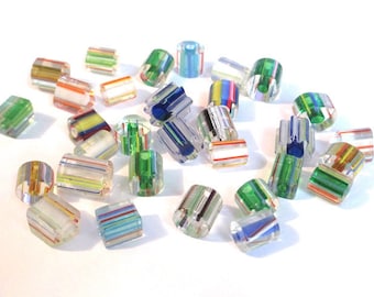 Set of 30 wire 8 glass beads a 14 m