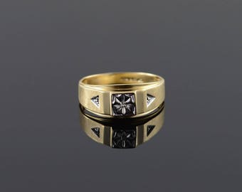 10k Genuine Diamond Ring Gold