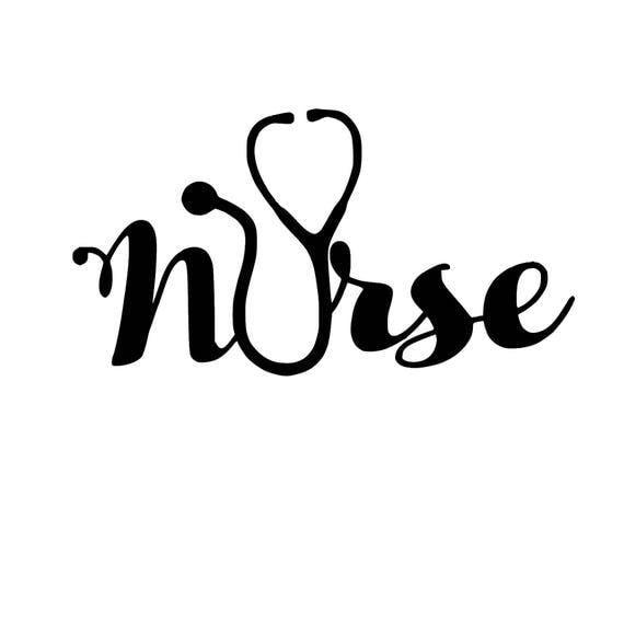 Download NURSE Stethoscope SVG Cut File Medical RN Registered Nurse