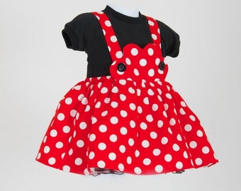 Minnie Mouse Dress, Minnie Mouse costume, Baby minnie mouse, Disney costume, Minnie mouse dress, Mickey mouse ears, Baby Minnie outfit