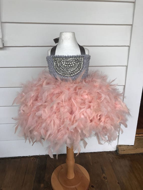 Daga - Feather Tutu Dress - Pink
