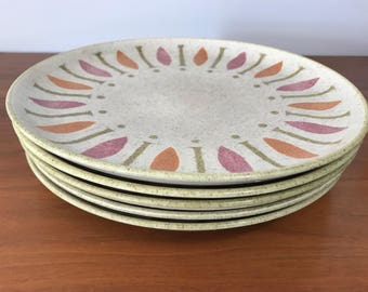 Mid Century Pepe By Red Wing Plates Dishes Set of 5