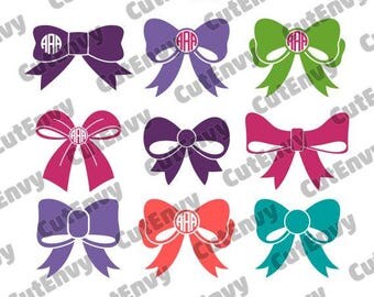 Bow SVG Cut Files for Cutting Machines - Silhouette Studio, Cricut - svg, eps, dxf, pdf, png, studio3