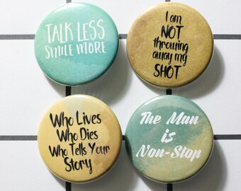 Hammy Button Pin Set - Hamilton Musical