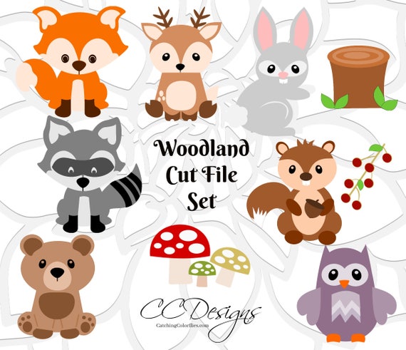 Download Woodland Animal SVG Cut Files Baby Forest Animal Cut Files