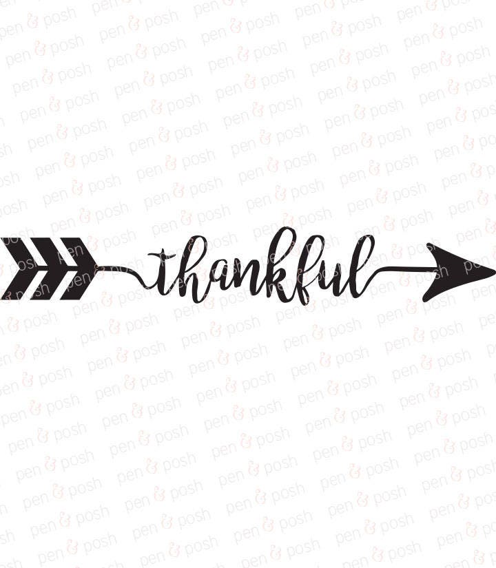 Thankful Arrow SVG - Thankful SVG - Thankful Arrow Clipart ...