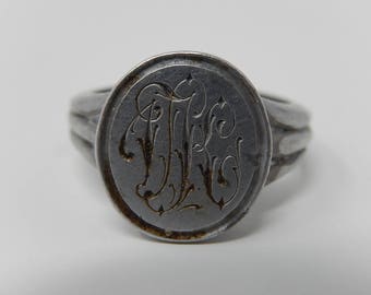 Old Pewter Ring, Free Shipping!