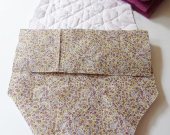 Offering Duo sleeping proclive: panties (9 / 12kg) + cover VIOLETS flowers