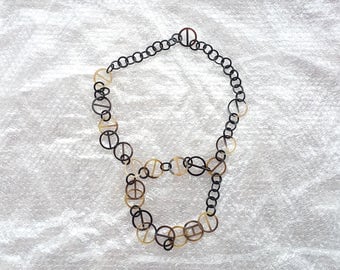 Buffalo Horn Chains Necklace QG34