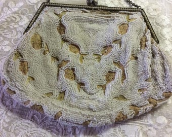 Antique Purse, Micro Beading and Embroidery