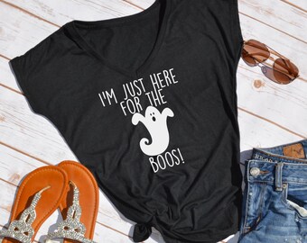 im just here for the boos! funny halloween tshirt- funny party shirt- halloween shirt- drinking shirt- fall tshirt- autumn t-shirt- funny