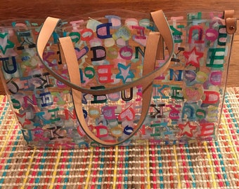 Dooney & Bourke Beach Bag, Dooney and Bourke Plastic Beach Bag, Dooney and Bourke Summer Bag, Summer Dooney and Bourke Bag