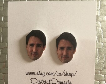 Prime Minister Justin Trudeau earrings