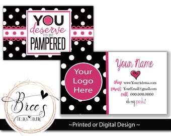 Perfectly Posh Business Cards | Card | Direct Marketing | Digital Download | Printable | Card 010