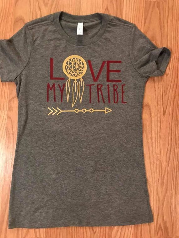 Love My Tribe Vinyl t shirt women's vinyl tribe tee