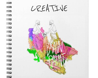 neonderthal creative lined notebook