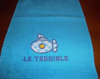 EMBROIDERED BABY TOWEL AND FABRIC 30 X 50