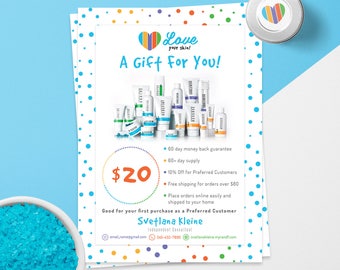 Rodan and Fields Gift Certificate, Free Personalized, Rodan + Fields Gift Card, R + F Certificate, For Independent Consultants