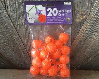 vintage halloween pumpkin light covers party pumpkin christmas halloween lights vintage plastic - Halloween Pumpkin Lights vintage halloween pumpkin light covers party pumpkin christmas halloween lights vintage plastic - Halloween Pumpkin Lights