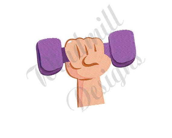 Dumbbell Embroidery Design Dumbbell Embroidery Design