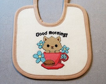 PDF cross stitch pattern Cat in the cup