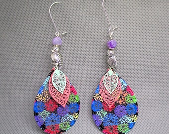 Colorful OWL earrings.