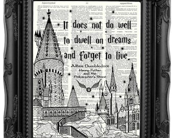 Harry Potter Gift Harry Potter Print Dumbledore Quote HARRY POTTER Quote Harry Potter Birthday Gift Son gift Daughter birthday gift 167