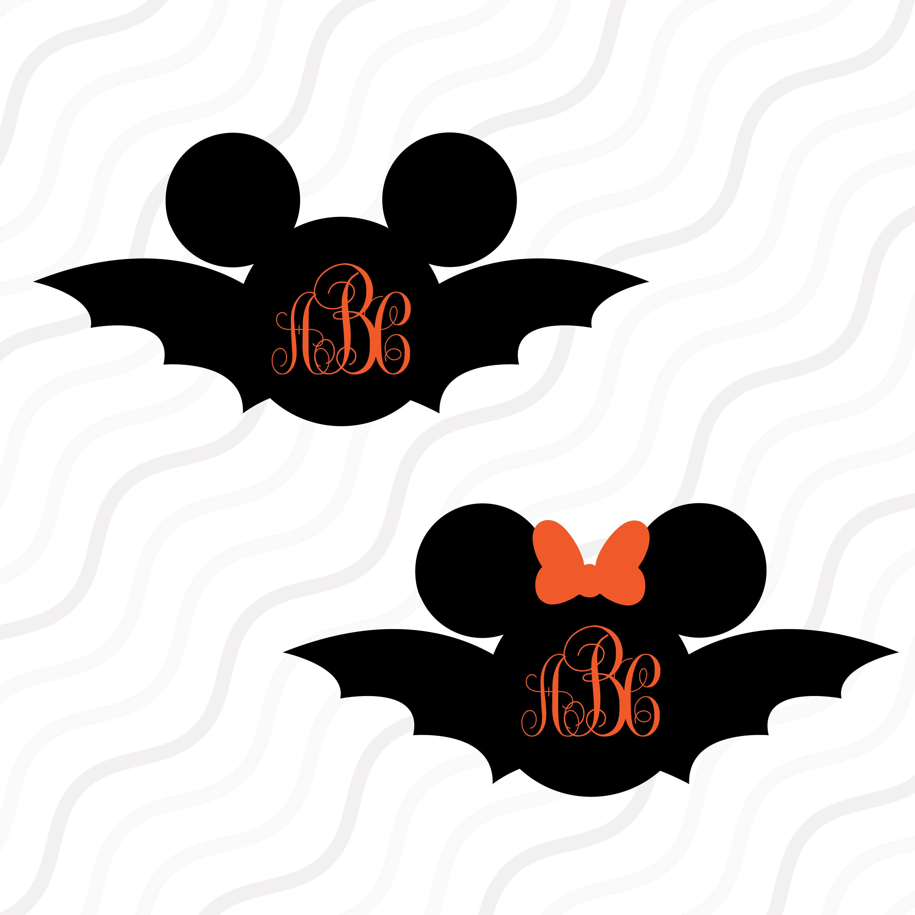 Halloween Bat Mickey Mouse SVG Disney Halloween SVG Cut table