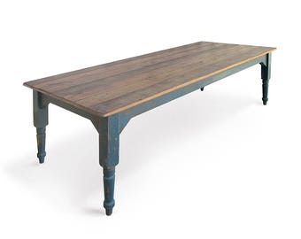 Farmhouse Table, Kitchen Table, Dining Table, Reclaimed Wood, Rustic, Hand Made