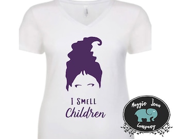 Hocus Pocus Shirt, I smell Children, Winnie Sanderson, Funny Hocus Pocus, Shirt, Tank, V Neck, Halloween Shirt, Fall Shirt