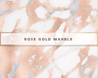 Rose Gold Marble Digital Paper, Rose Gold Digital Paper, Rose Gold Marble Texture, Digital Paper Pack, Rose Gold Marble Wallpaper, Marble