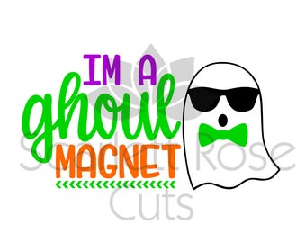 Im a Ghoul magnet BOY halloween SVG cut file for silhouette cameo and cricut