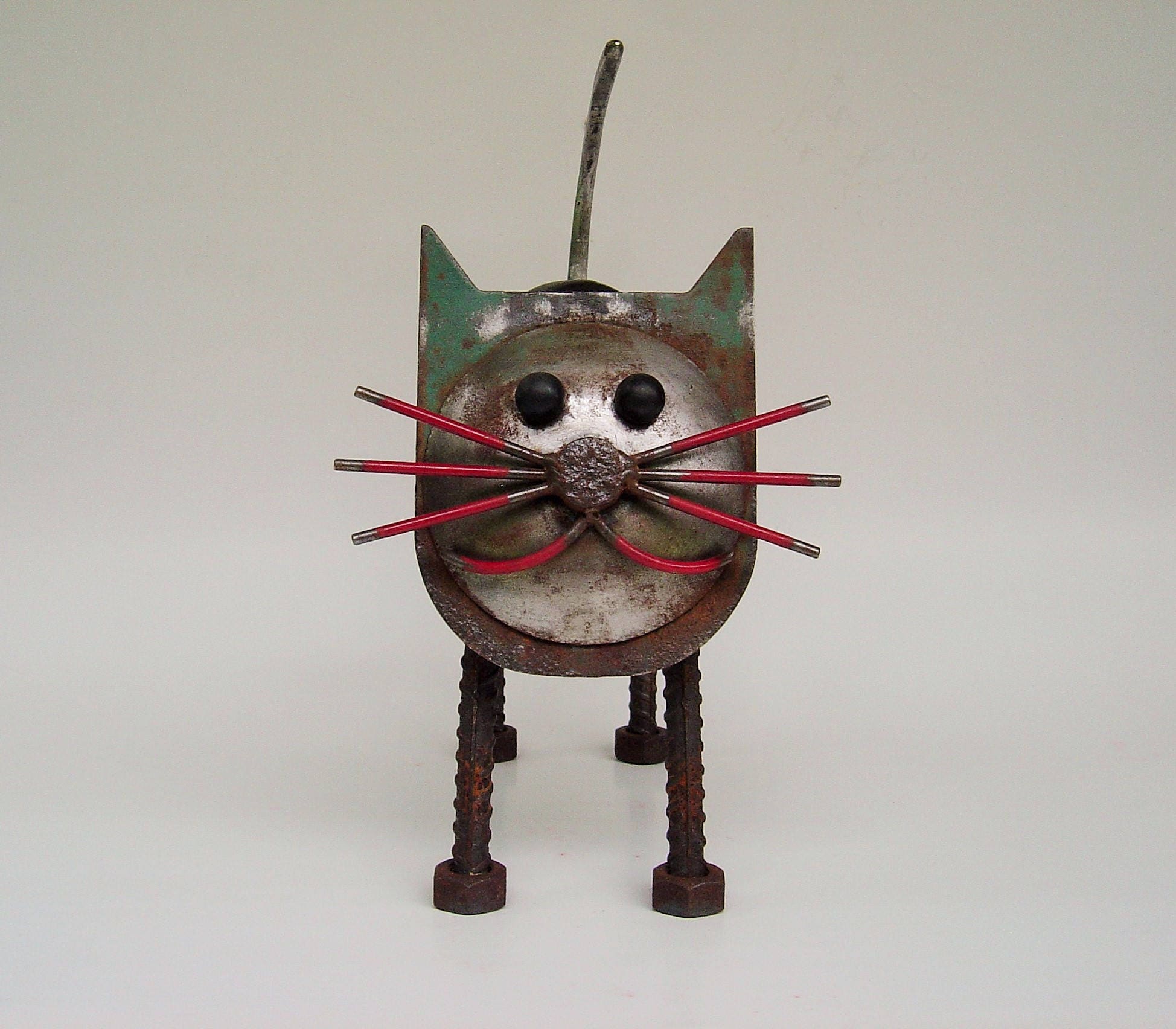 metal cat figurine